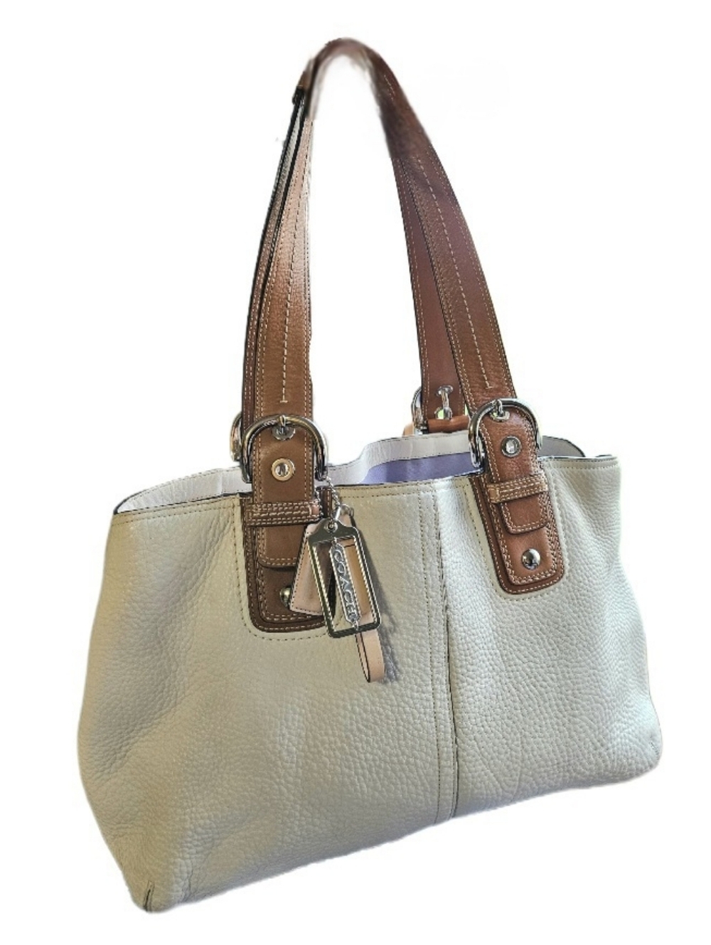 Coach Soho XL Alex Pebbled Leather Tote Satchel
